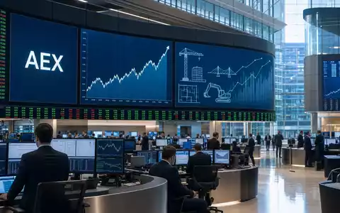 Börsen-Editorial mit AEX-Kürzel und Baucharts symbolisiert die Notierung von Arcadis N.V. (ISIN NL0006237562) in Amsterdam - Foto: THN