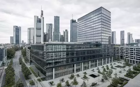 Deutsche Beteiligungs AG Hauptsitz als modernes Hochhaus CGI Render im Bankenviertel DE000A1TNUT7 - Foto: THN
