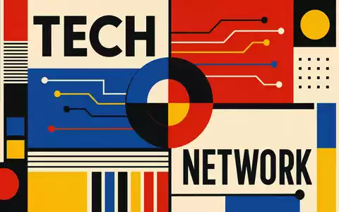 Arista Networks Inc. im Bauhaus-Stil als TECH-Sektor-Poster mit geometrischen Formen und ISIN US0404131064 - Foto: THN