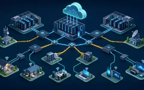Isometrisches 3D-Diagramm illustriert Cloud-Netzwerk-Infrastruktur und Wertschöpfung von Arista Networks Inc. ISIN US0404131064 - Foto: THN