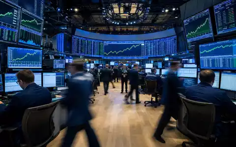 NASDAQ-Handelssaal mit Technologiesektor-Charts zeigt aktiven Börsenhandel von Arista Networks Inc. ISIN US0404131064 - Foto: THN