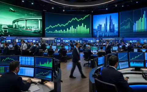 Börsen-Editorial mit Trading-Floor und Charts repräsentiert Flughafen Zürich AG CH0019318550 an der Schweizer Börse, Verkehrsinfrastruktur-Sektor - Foto: THN