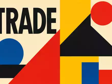 Bauhaus-Poster mit geometrischen Formen symbolisiert DKSH Holding AG, ISIN CH0012684657, Handels- und Distributionsdienstleister mit Textkuerzel - Foto: THN