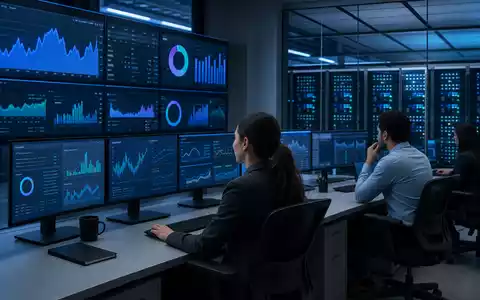 Experian plc (ISIN IE00B19NLV48) analysiert Kreditdaten im modernen Rechenzentrum mit digitalen Auswertungen - Foto: THN
