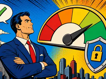 Experian plc (ISIN IE00B19NLV48) inszeniert seinen Bonitätsscore und Betrugsschutz als farbenfrohe, dynamische Pop-Art-Comic-Szene - Foto: THN