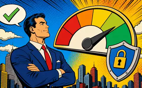 Experian plc (ISIN IE00B19NLV48) inszeniert seinen Bonitätsscore und Betrugsschutz als farbenfrohe, dynamische Pop-Art-Comic-Szene - Foto: THN
