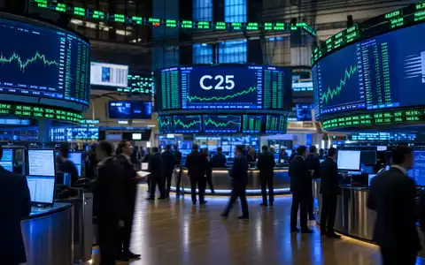 DSV A/S (ISIN DK0060079531) notiert im dänischen C25-Index, dargestellt im Börsen-Editorial mit Handelsraum und Kursdiagrammen - Foto: THN