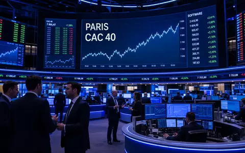 Dassault Systèmes SE (ISIN FR0000130650) notiert im CAC 40, hier illustriert durch Trading-Floor mit Software-Sektor-Charts - Foto: THN