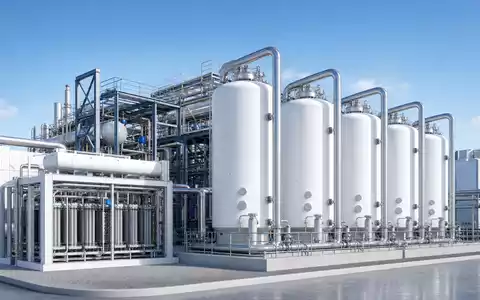 Engie SA (FR0000125307) investiert stark in Wasserstofftechnologie, hier als moderne futuristische Anlagen-Architektur eindrucksvoll visualisiert - Foto: THN