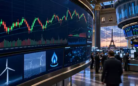 Engie SA (FR0000125307) notiert im CAC 40 Index, hier editorial an einem Pariser Börsen-Handelsraum dargestellt - Foto: THN