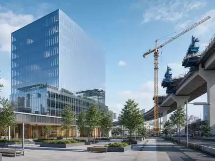 Architektur-Render zeigt modernes Hochhaus für ACS Actividades de Construcción y Servicios S.A. (ES0167050915) - Foto: THN