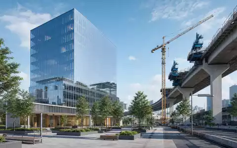 Architektur-Render zeigt modernes Hochhaus für ACS Actividades de Construcción y Servicios S.A. (ES0167050915) - Foto: THN
