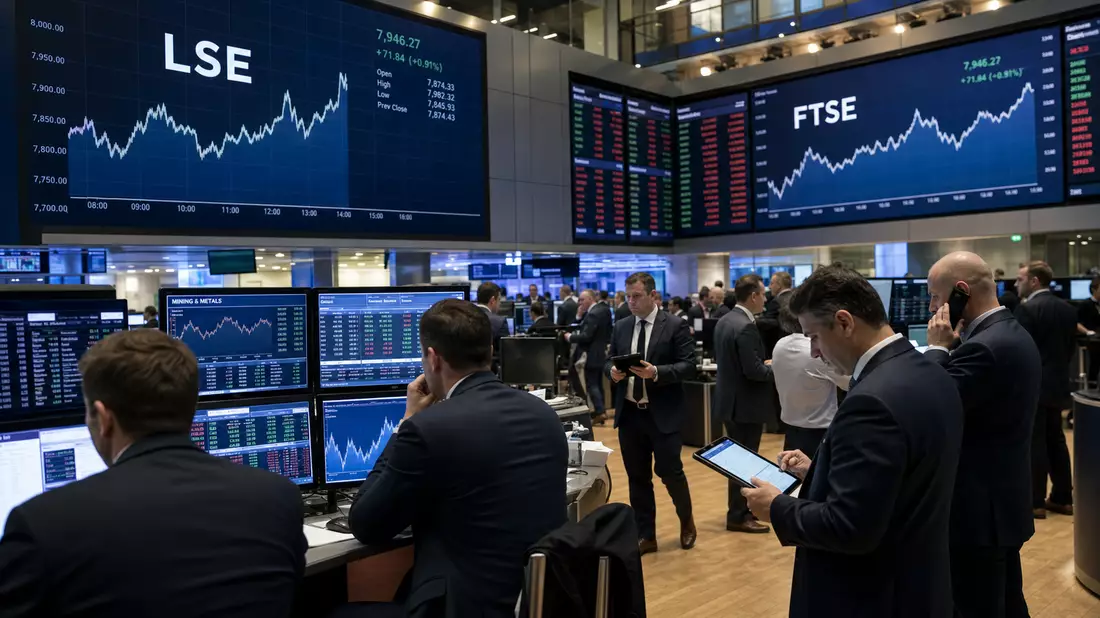 Trading-Floor der Börse London für The Weir Group plc, GB0009633180