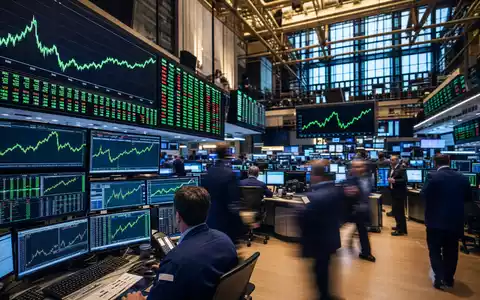 GE Vernova US36268G1022 Aktie im Rampenlicht auf dem belebten NYSE-Börsensaal mit steigenden Energie-Charts - Foto: THN