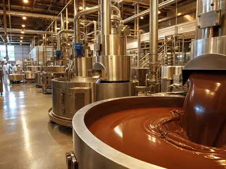 Barry Callebaut AG (CH0009002962) zeigt modernes Bürogebäude in fotorealistischer Darstellung bei Tageslicht mit Menschen im - Foto: THN