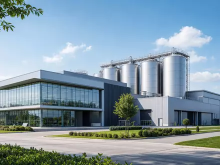 Barry Callebaut AG (CH0009002962) zeigt gläserne Firmenzentrale als architektonisches Render mit klaren Linien und modernem - Foto: THN