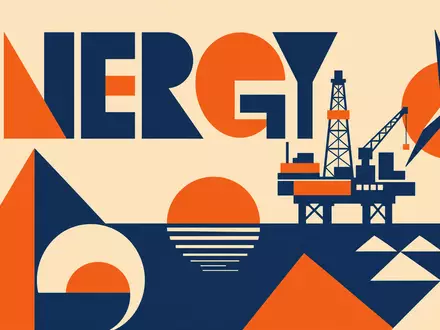 Geometrisches Bauhaus-Poster mit Energiemotiven steht symbolisch für den Sektor von SBM Offshore N.V., ISIN NL0000360618 - Foto: THN