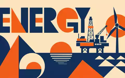 Geometrisches Bauhaus-Poster mit Energiemotiven steht symbolisch fĂŒr den Sektor von SBM Offshore N.V., ISIN NL0000360618 - Foto: THN