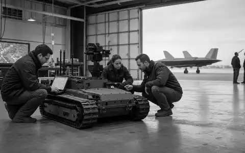 QinetiQ Group plc (ISIN GB00B0WMWD03) entwickelt robotische Bodenfahrzeuge und Testinfrastruktur für Verteidigungs- und Sicherheitstechnik - Foto: THN