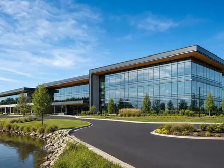 FirstEnergy Corp. modernes Glas Stahl Hauptgebäude als Architektur Render in Ohio ISIN US3377381088 - Foto: THN