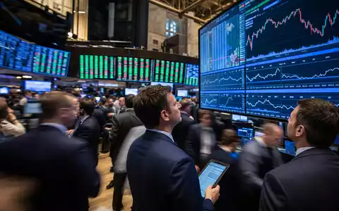 Börsen-Editorial zeigt NYSE-Handelsfläche mit Gesundheitsdaten und symbolisiert Aktienhandel von Johnson & Johnson, ISIN US4781601046 - Foto: THN