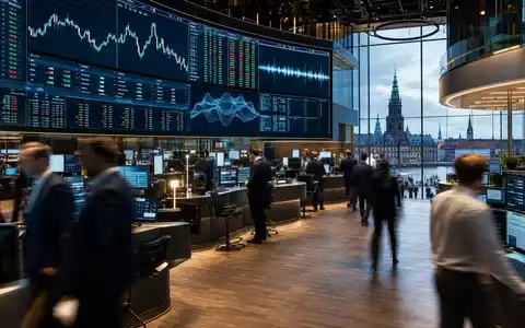 Börsen-Editorial am Nasdaq Copenhagen mit Charts, thematisch zur Notierung von GN Store Nord A/S (DK0010272632) - Foto: THN
