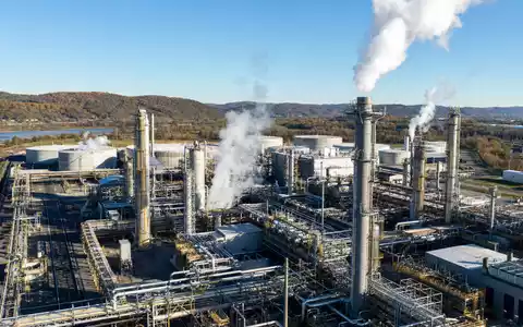 Air Products & Chemicals Inc. US0091581068 photorealistic hydrogen production plant aerial view Pennsylvania - Foto: THN