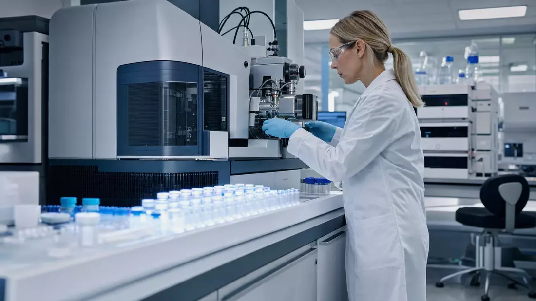 Modernes Analytiklabor mit Massenspektrometer – Agilent Technologies Inc