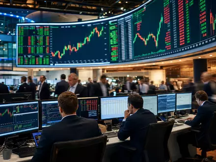 Börsen-Editorial mit Handelsscreens visualisiert Aktienkurs von Rubis SCA (ISIN FR0000060618) im Energiesektor Paris - Foto: THN