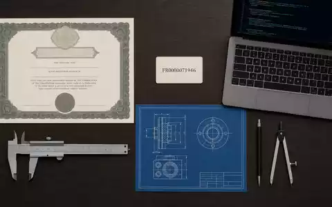 Alten SA (FR0000071946) als Engineering-Dienstleister zeigt sich hier im Flatlay mit Aktienzertifikat und technischen Werkzeugen - Foto: THN