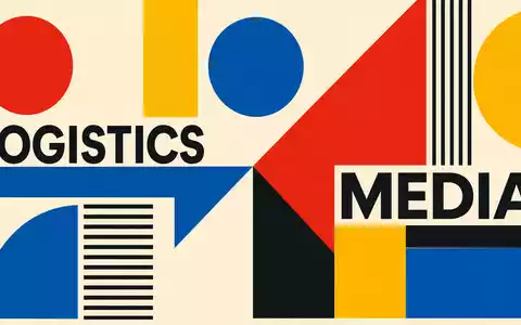 Bauhaus-Poster mit geometrischen Formen und Sektor-Text visualisiert Bolloré SE FR0000039299 als Logistik-Medien-Mischkonzern - Foto: THN