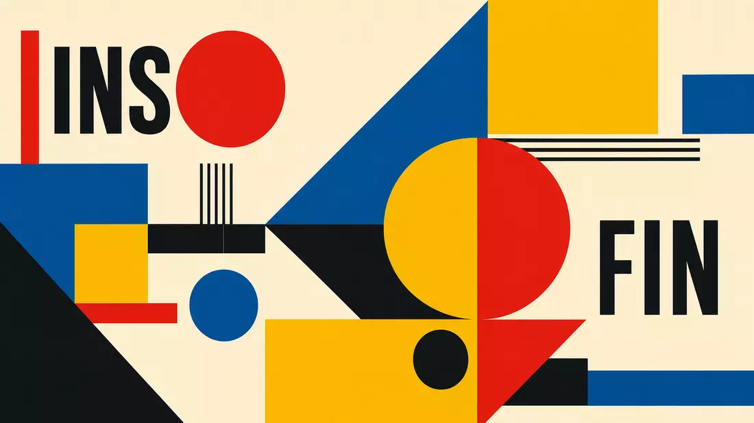 Bauhaus-Grafik mit Formen INS FIN, Symbolbild für Ageas SA/NV, ISIN BE0974264930