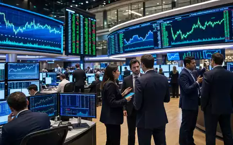 Börsen-Editorial vom Trading-Floor zeigt Analysten vor Charts, passend zu Groupe Bruxelles Lambert SA, ISIN BE0003797140 - Foto: THN