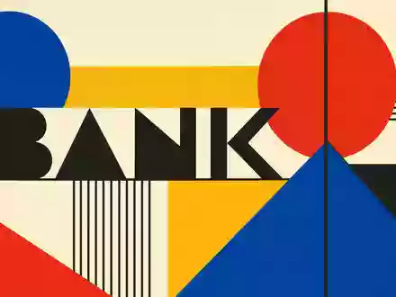 ABN AMRO Bank N.V. mit ISIN NL0011540547 als geometrisches Bauhaus-Poster mit dem Sektor-Text BANK - Foto: THN