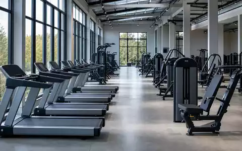 Technogym S.p.A. (IT0005162406) produziert Fitnessgeräte in modernen Werkshallen mit hochwertigen Laufbändern und Kraftmaschinen - Foto: THN