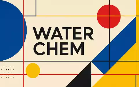 Kemira Oyj FI0009004824 steht sinnbildlich für Wasserchemie, dargestellt in geometrischer Bauhaus-Optik mit klaren Formen - Foto: THN