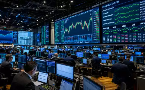Fastenal Co. Industriesektor-Charts leuchten auf dem NASDAQ-Handelsparkett in einer lebendigen Börsen-Reportage, ISIN US3119001044 - Foto: THN