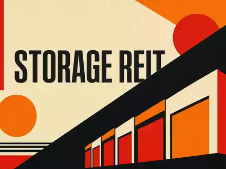 Extra Space Storage präsentiert sich im Bauhaus-Poster-Stil mit geometrischem STORAGE-REIT-Design, ISIN US30225T1025 - Foto: THN