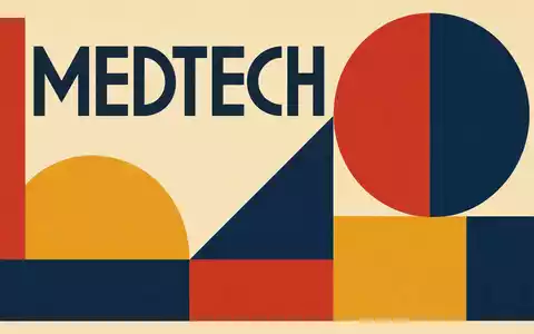Steris plc IE00BFY8C754 wird als geometrisches Bauhaus-Poster mit dem Sektor-Kürzel MEDTECH dargestellt - Foto: THN