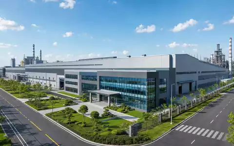 Architektur-Render einer Industrieanlage repräsentiert Steel Dynamics Inc., ISIN US8581191009, im Bereich Stahl - Foto: THN