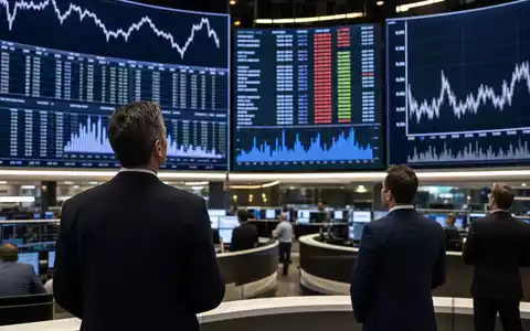 Ströer SE & Co. KGaA (DE0007493991) notiert Frankfurter Börse, redaktionell mit Handelssaal und Charts inszeniert - Foto: THN