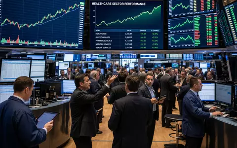 Börsen-Editorial-Foto vom Trading-Floor mit Healthcare-Charts symbolisiert den Aktienhandel von Stryker Corp. US8636671013 an der NYSE - Foto: THN