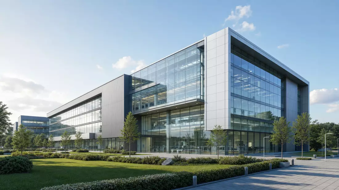 Architektur-Render Forschungsgebäude SÜSS MicroTec SE DE000A1K0235