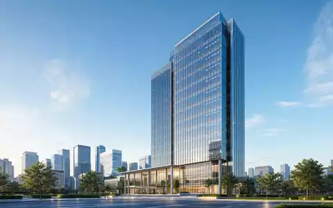 Architektur-Render eines BĂŒrohochhauses veranschaulicht die moderne Unternehmenszentrale von Unipol Gruppo S.p.A. IT0004810054 im VersicherungsgeschĂ€ft - Foto: THN