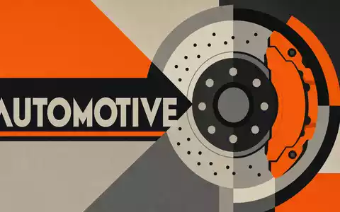 Brembo S.p.A. (ISIN IT0005218380) inspiriert dieses geometrische Bauhaus-Poster mit stilisierter Bremsscheibe und Schriftzug AUTOMOTIVE - Foto: THN