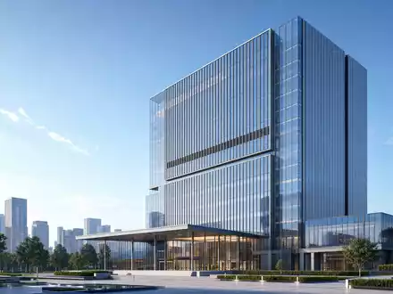Architektur-Render eines Glasturms symbolisiert Firmenzentrale von BPER Banca S.p.A. mit ISIN IT0000066123 urban - Foto: THN
