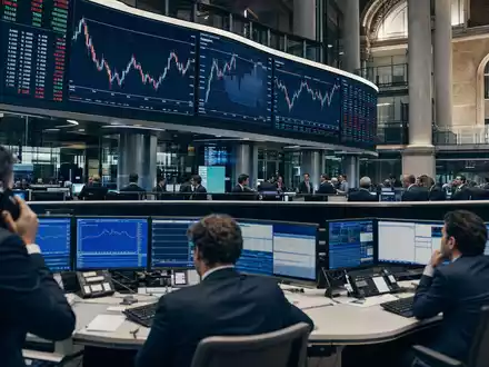 Börsen-Editorial-Foto der Borsa Italiana zeigt Handelsumfeld für Bankaktien wie BPER Banca S.p.A. mit ISIN IT0000066123 - Foto: THN
