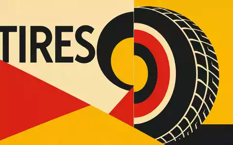 Bauhaus-Poster mit geometrischem Reifenmotiv steht sinnbildlich für Pirelli & C. S.p.A. (IT0004623051) und die Reifenbranche - Foto: THN