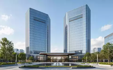Architektur-Render zeigt Bürotürme, sinnbildlich für Unternehmenssitz der The Procter & Gamble Company, ISIN US7427181091 - Foto: THN
