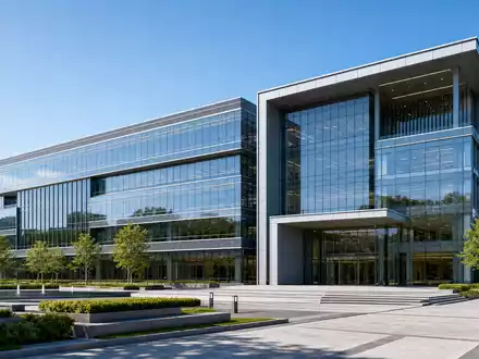 Architektur-Render eines modernen Firmenhauptsitzes symbolisiert Stanley Black & Decker (US8545021011) im Industriesektor - Foto: THN